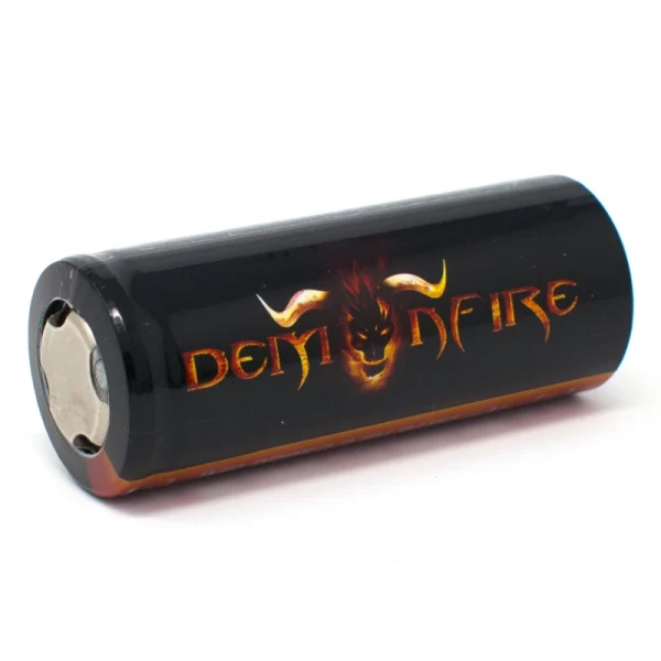 Demonfire IMR 26650 Battery Button Top View
