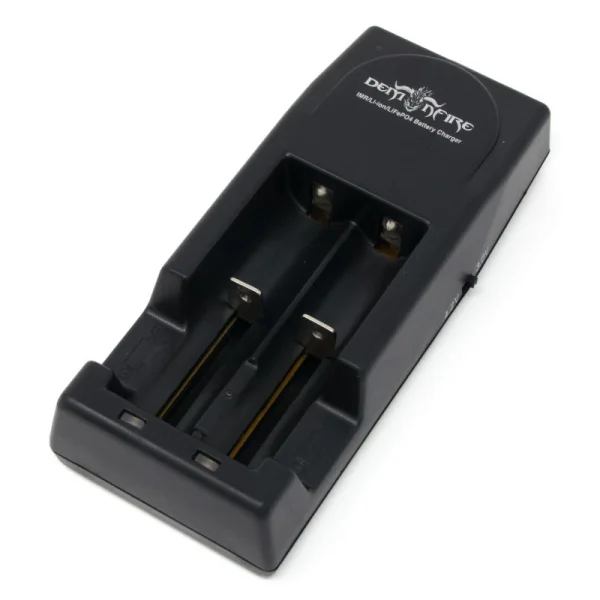 Demonfire D1 Battery Charger Angled View